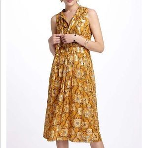 Gold Midi Dress from Anthropologie